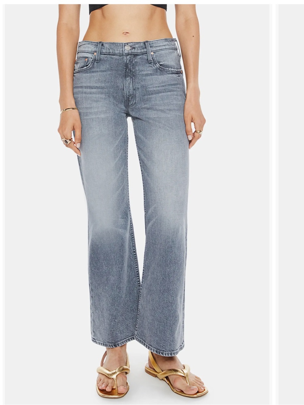 The Bookie Ankle Wide Leg Jeans